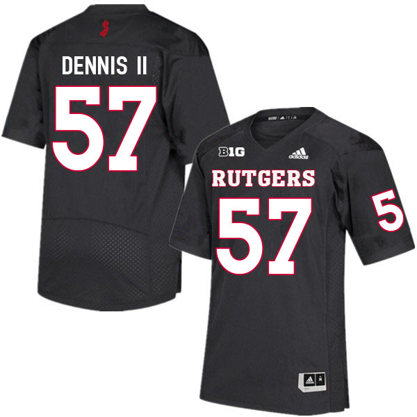 Men #57 Stanley Dennis II Rutgers Scarlet Knights College Football Jerseys Sale-Black - Click Image to Close